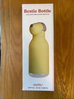 asobu Bestie Bottle Vacuum Insulated Water Bottle - Viral, Yellow Dog - NIB